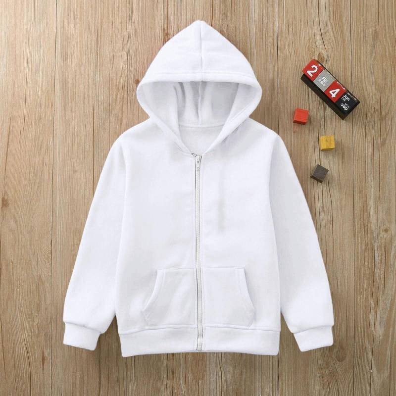Jungen Mädchen Kinder Zip Up Hoodie Lose Einfarbig Mit Kapuze Sport Shirt Sweatshirt Jacke Mäntel Mit Tasche 140 weiß Jungen Mädchen Kinder Zip Up Hoodie Lose Einfarbig Mit Kapuze Sport Shirt Sweatshirt Jacke Mäntel Mit Tasche 140 weiß von Joom DACH