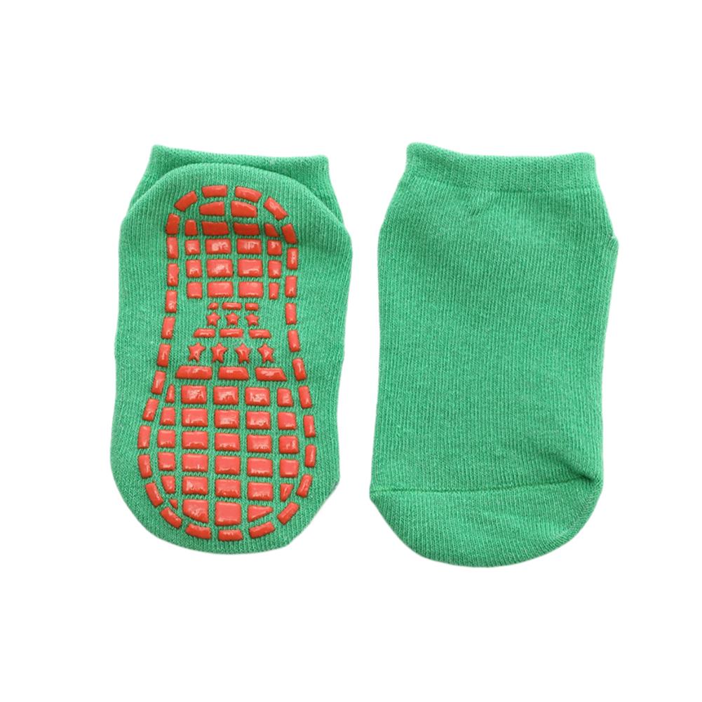 Jungen-Slip-Anti-atmungsaktive Kinder-Mädchen-elastische Sport-Boden-Söckchen 6-10Y grün von Joom DACH