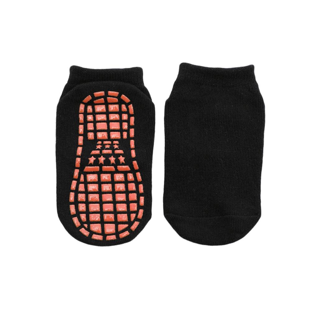 Jungen-Slip-Anti-atmungsaktive Kinder-Mädchen-elastische Sport-Boden-Söckchen 6-10Y schwarz von Joom DACH