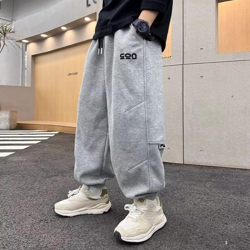 Jungen jogginghose frühling und herbst neue kinder hosen jungen jogginghose kinder casual hosen 140 graue von Joom DACH