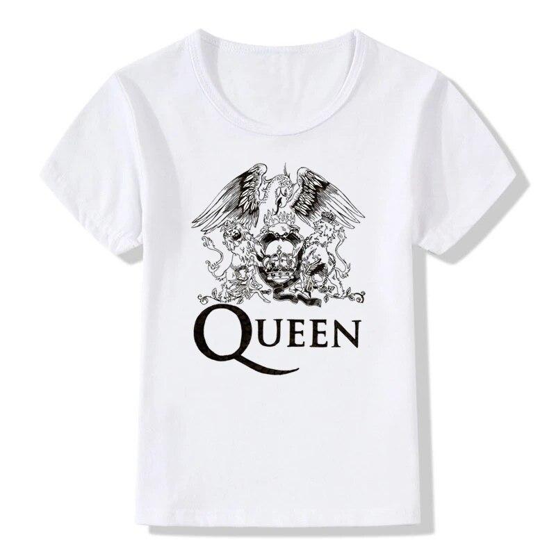 Jungen & Mädchen Print T-Shirt Kinder Heavy Rock Top Band Queen T Shirt Kinder Tops Baby Casual Kleidung 9T von Joom DACH
