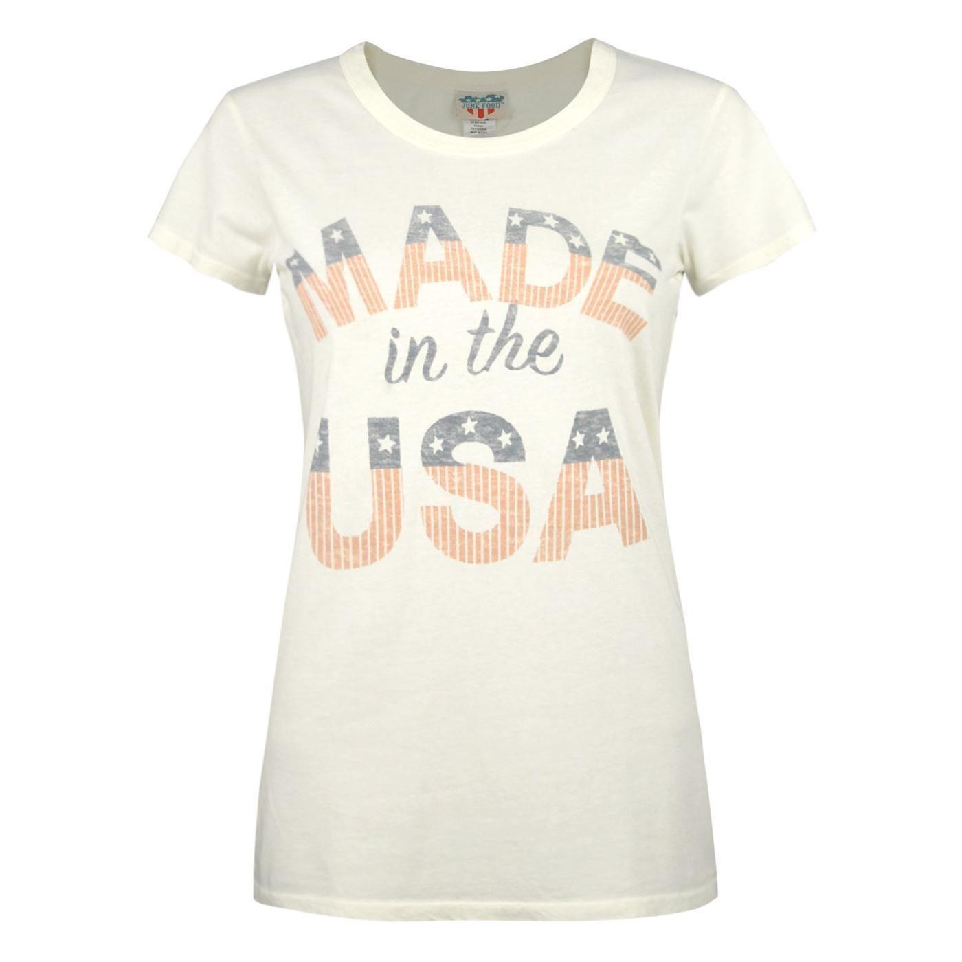 Junk Food Damen/Damen Made in the USA T-Shirt XL weiß von Joom DACH