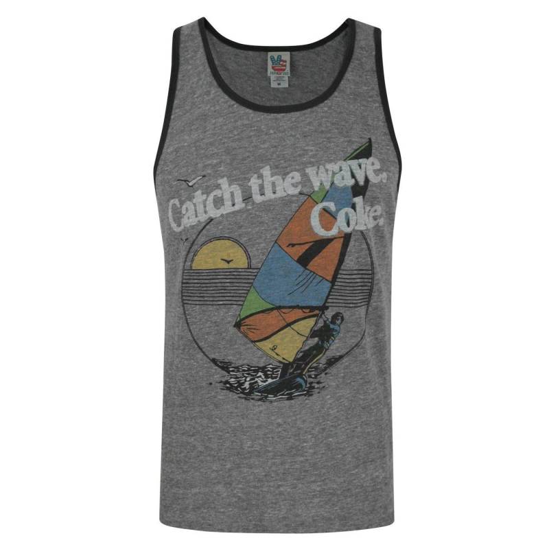 Junk Food Herren Catch The Wave Coca Cola Weste S grau von Joom DACH