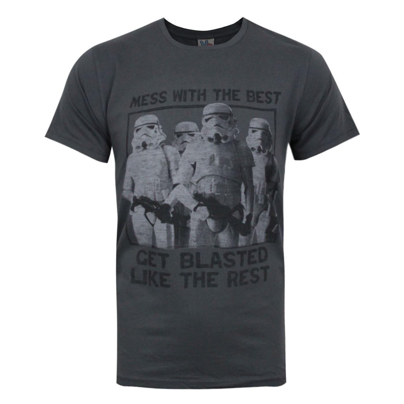 Junk Food Herren-T-Shirt „Mess With The Best Star Wars“. S schwarz/kohle von Joom DACH