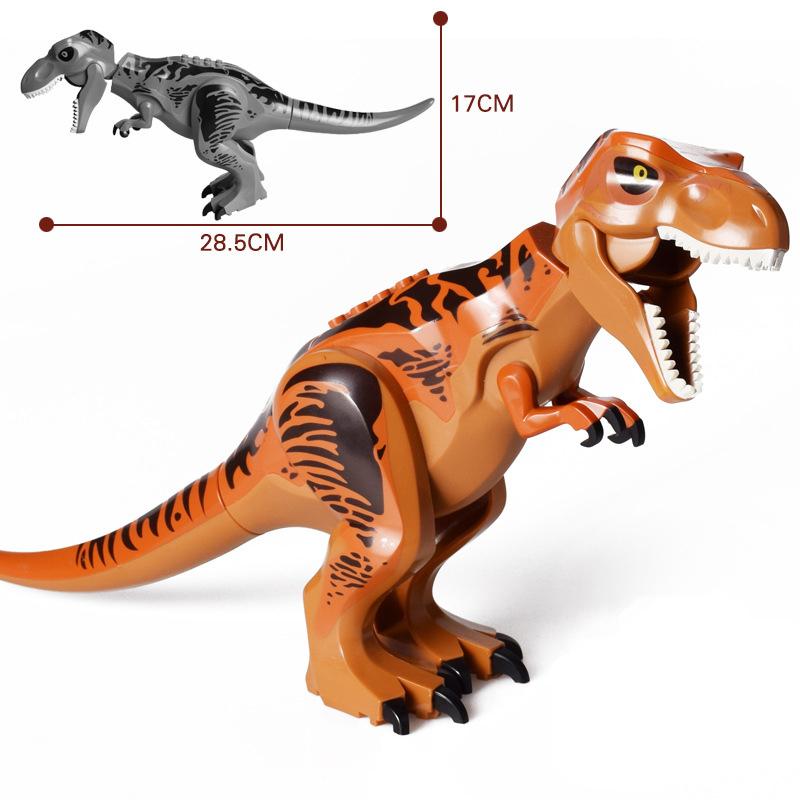 Jurassic Dino World Große Dinosaurier Figuren Bausteine Velociraptor T-Rex Triceratops Indominus Rex Spielzeug für Kinder von Joom DACH