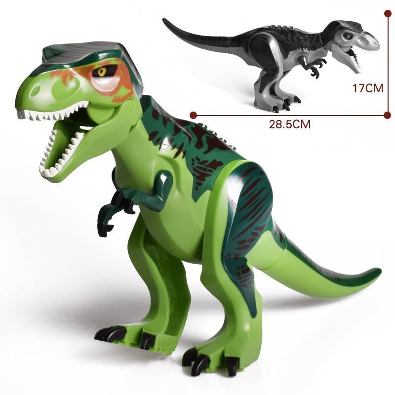 Jurassic Dino World Große Dinosaurier Figuren Bausteine Velociraptor T-Rex Triceratops Indominus Rex Spielzeug für Kinder von Joom DACH