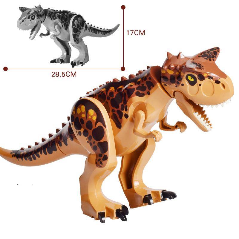 Jurassic Dino World Große Dinosaurier Figuren Bausteine Velociraptor T-Rex Triceratops Indominus Rex Spielzeug für Kinder von Joom DACH