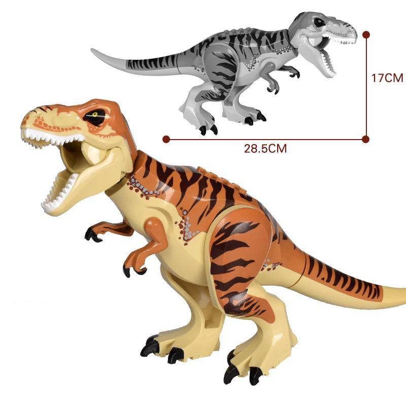 Jurassic Dino World Große Dinosaurier Figuren Bausteine Velociraptor T-Rex Triceratops Indominus Rex Spielzeug für Kinder von Joom DACH