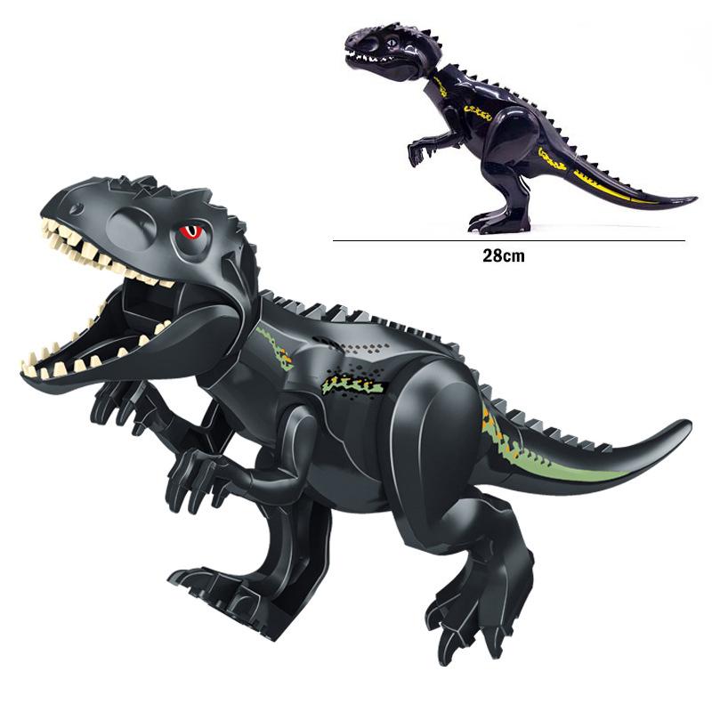 Jurassic Dino World Große Dinosaurier Figuren Bausteine Velociraptor T-Rex Triceratops Indominus Rex Spielzeug für Kinder von Joom DACH