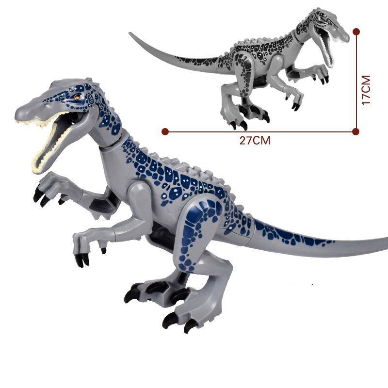 Jurassic Dino World Große Dinosaurier Figuren Bausteine Velociraptor T-Rex Triceratops Indominus Rex Spielzeug für Kinder von Joom DACH