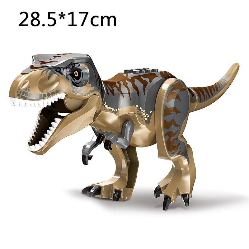 Jurassic Dino World Große Dinosaurier Figuren Bausteine Velociraptor T-Rex Triceratops Indominus Rex Spielzeug für Kinder von Joom DACH