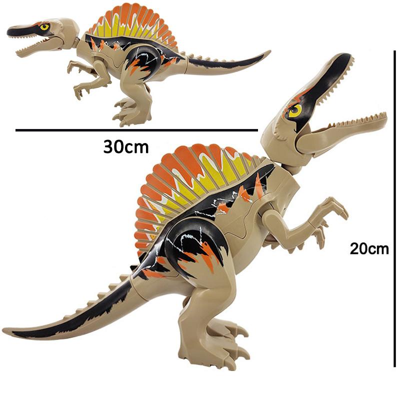 Jurassic Dino World Große Dinosaurier Figuren Bausteine Velociraptor T-Rex Triceratops Indominus Rex Spielzeug für Kinder von Joom DACH