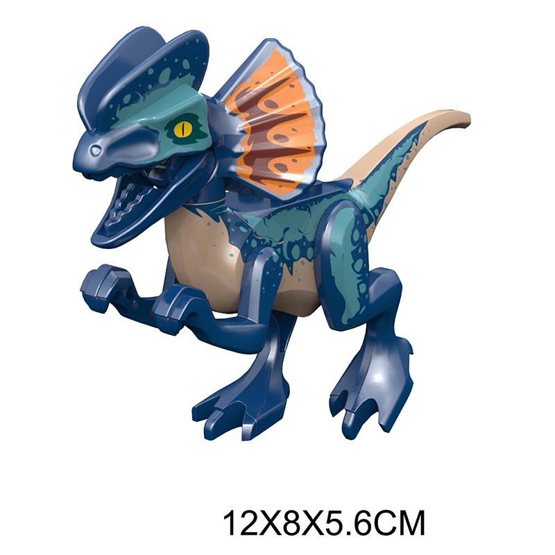 Jurassic Dino World Große Dinosaurier Figuren Bausteine Velociraptor T-Rex Triceratops Indominus Rex Spielzeug für Kinder von Joom DACH