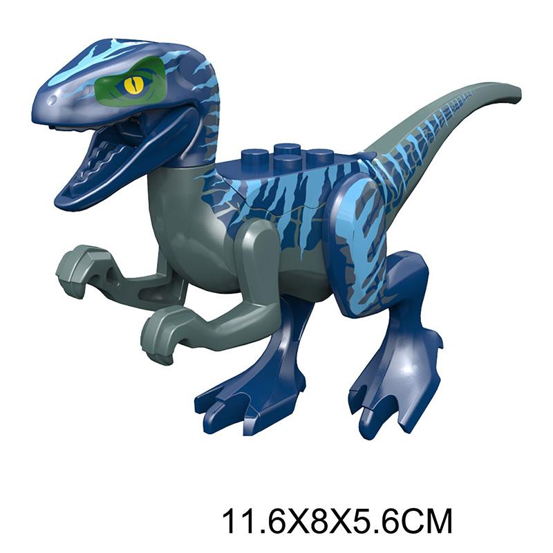 Jurassic Dino World Große Dinosaurier Figuren Bausteine Velociraptor T-Rex Triceratops Indominus Rex Spielzeug für Kinder von Joom DACH