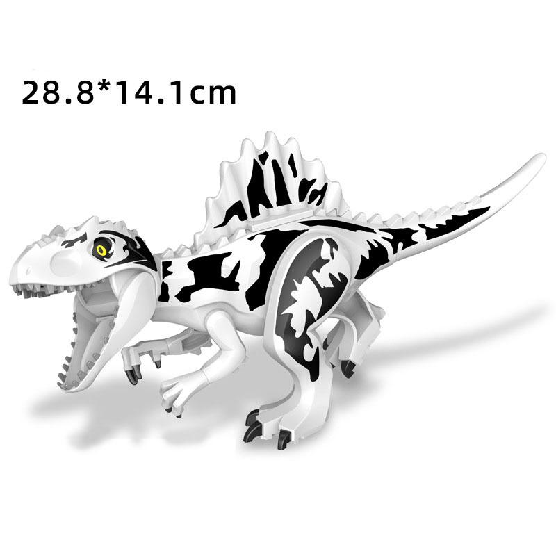 Jurassic Dino World Große Dinosaurier Figuren Bausteine Velociraptor T-Rex Triceratops Indominus Rex Spielzeug für Kinder von Joom DACH