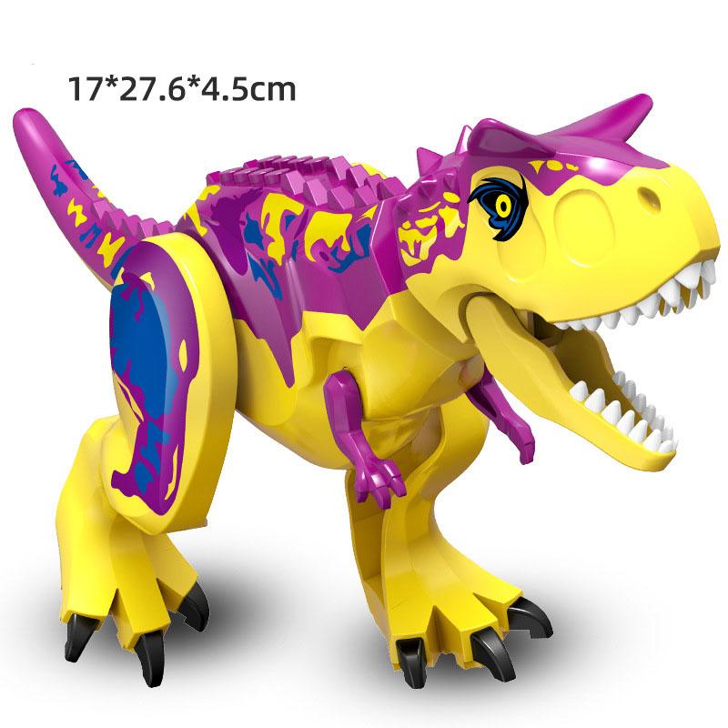 Jurassic Dino World Große Dinosaurier Figuren Bausteine Velociraptor T-Rex Triceratops Indominus Rex Spielzeug für Kinder von Joom DACH