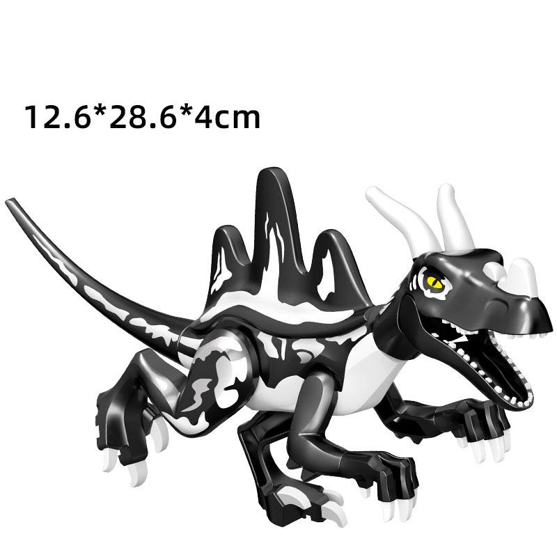 Jurassic Dino World Große Dinosaurier Figuren Bausteine Velociraptor T-Rex Triceratops Indominus Rex Spielzeug für Kinder von Joom DACH