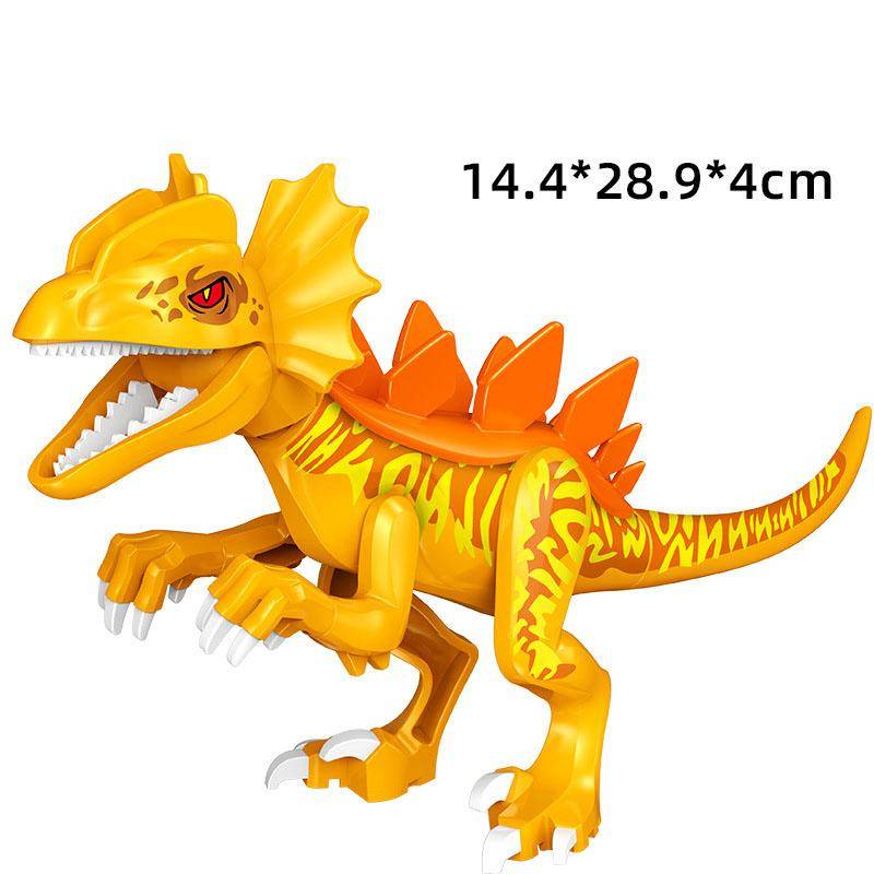 Jurassic Dino World Große Dinosaurier Figuren Bausteine Velociraptor T-Rex Triceratops Indominus Rex Spielzeug für Kinder von Joom DACH