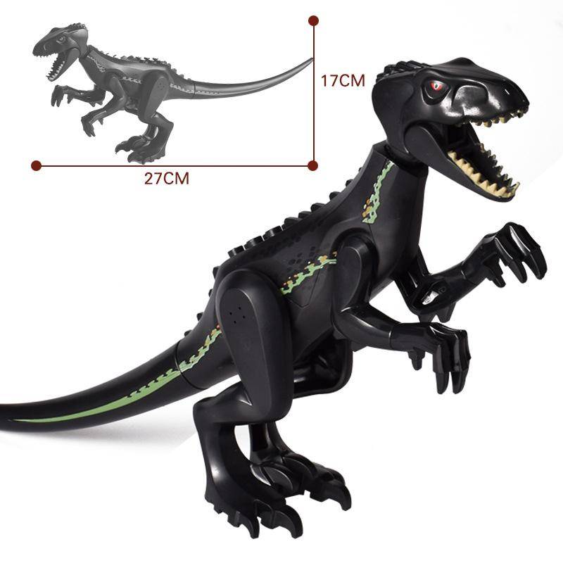 Jurassic Dino World Große Dinosaurier Figuren Bausteine Velociraptor T-Rex Triceratops Indominus Rex Spielzeug für Kinder von Joom DACH