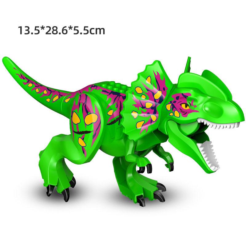 Jurassic Dino World Große Dinosaurier Figuren Bausteine Velociraptor T-Rex Triceratops Indominus Rex Spielzeug für Kinder von Joom DACH