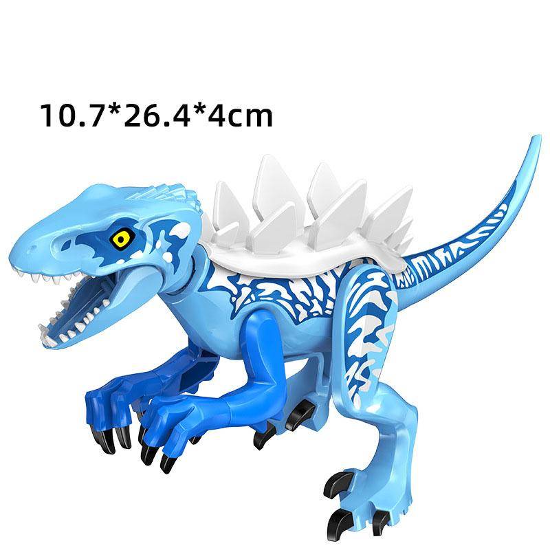 Jurassic Dino World Große Dinosaurier Figuren Bausteine Velociraptor T-Rex Triceratops Indominus Rex Spielzeug für Kinder von Joom DACH