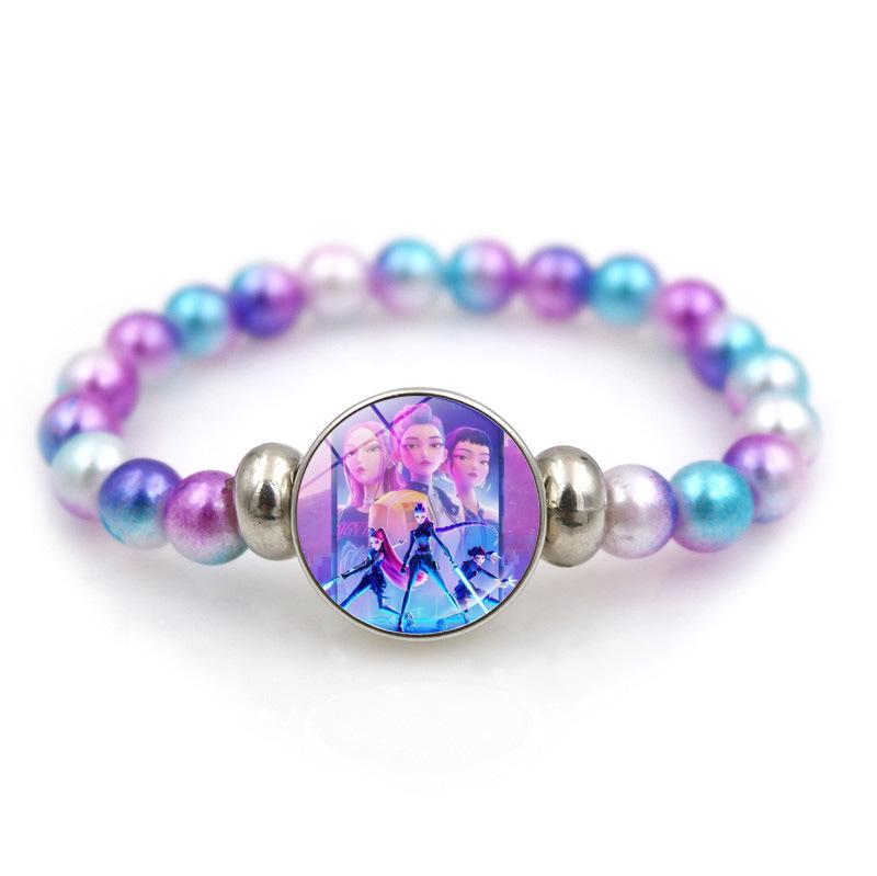 K-Pop Dämonenjäger Armbänder Mädchen Mode Perlenarmband Niedliche Cartoon Figur Schmuck Accessoires Kinder Weihnachtsgeschenk Spielzeug von Joom DACH