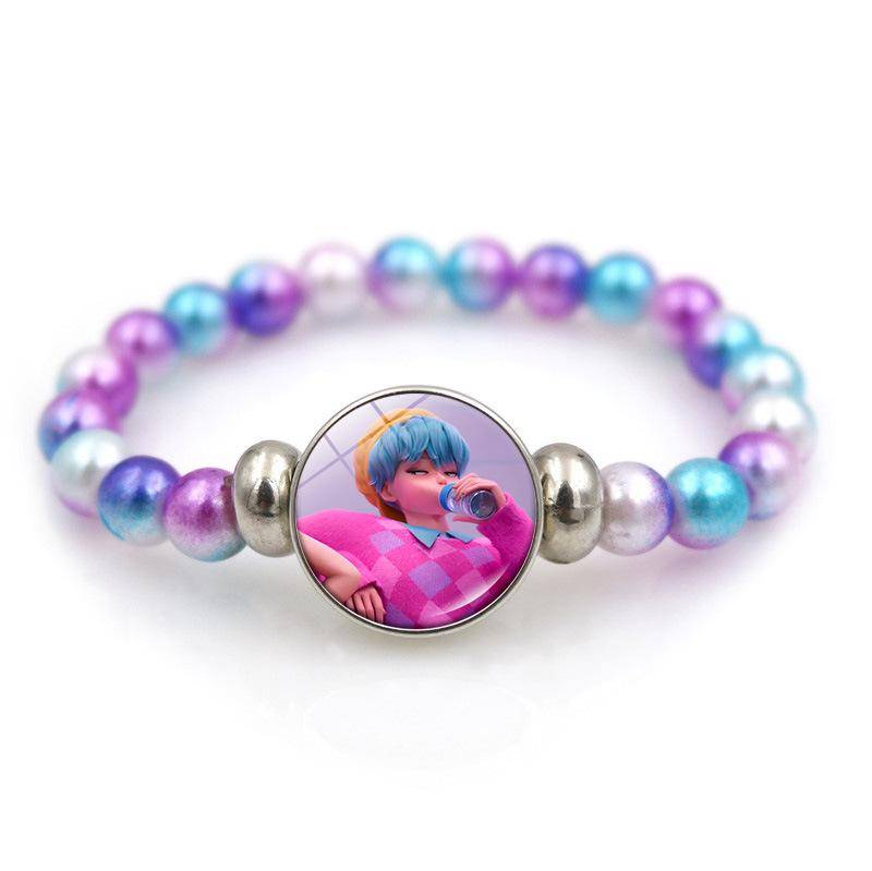 K-Pop Dämonenjäger Armbänder Mädchen Mode Perlenarmband Niedliche Cartoon Figur Schmuck Accessoires Kinder Weihnachtsgeschenk Spielzeug von Joom DACH