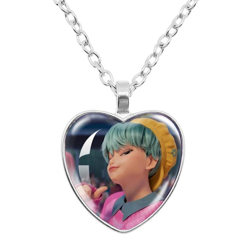 K-Pop Dämonenjäger Kinder Anime Niedliche Halskette Kinder Modeschmuck Accessoires Mädchen Anhänger Cartoon Halsketten Geschenk 2025 von Joom DACH