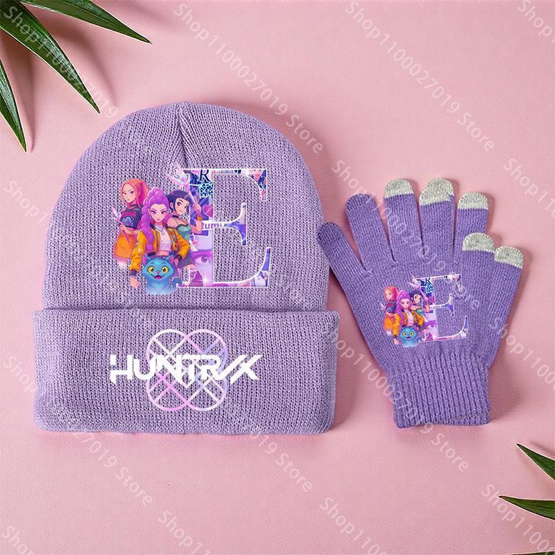 K-Pop Dämonenjäger Mädchen Kinder Strickmütze Handschuhe Niedlich Cartoon Buchstabe Warme Mütze Bildschirmhandschuhe Kinder Geburtstagsgeschenke 2 Stück ein Set K-Pop Dämonenjäger Mädchen Kinder Strickmütze Handschuhe Niedlich Cartoon Buchstabe Warme Mütze Bildschirmhandschuhe Kinder Geburtstagsgeschenke 2 Stück ein Set von Joom DACH