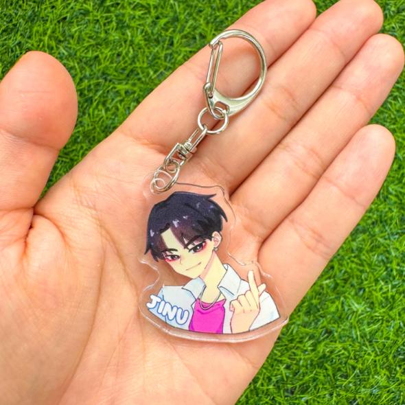 K-Pop Dämonenjäger Schlüsselanhänger (Huntr/x, Saja Boys, Derpy) (29 Optionen) #21  (Jinu) von Joom DACH