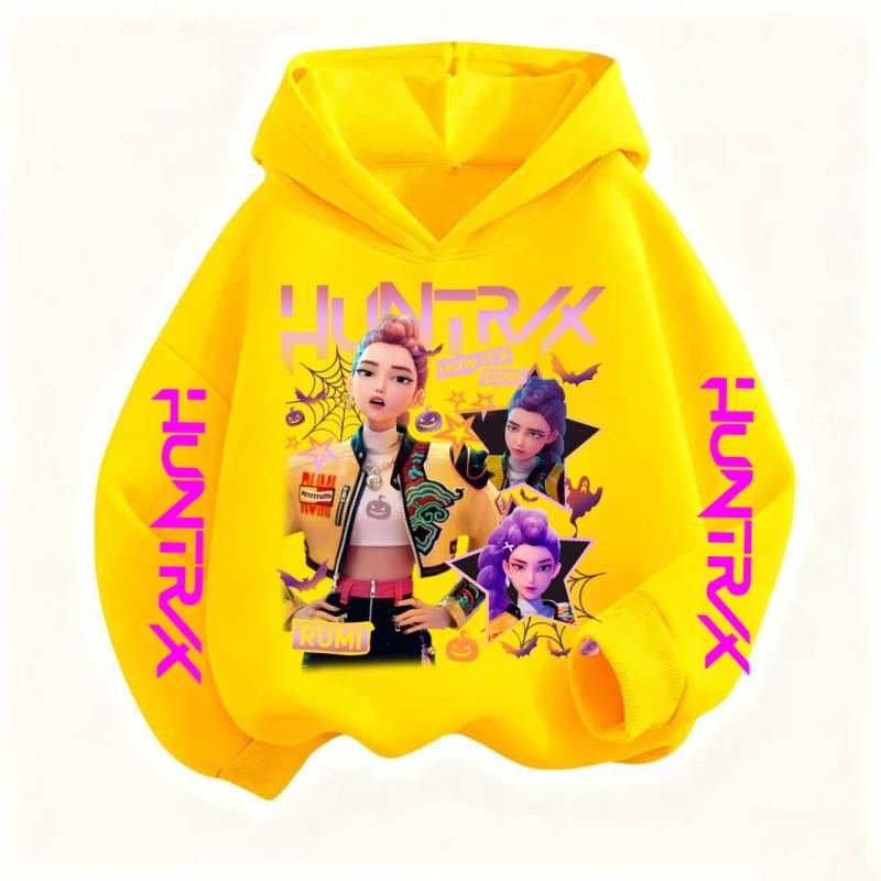 K-Pop Teufelsjäger Hoodie Jungen und Mädchen Langarmjacke Halloween Kinder Bedruckter Hoodie Mode Hoodie Kinder Oberteil 160 von Joom DACH