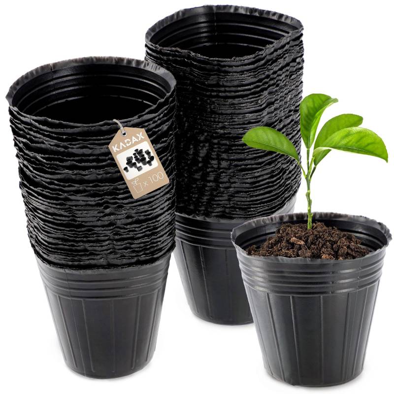 KADAX 100x Produktionstöpfe, Topf 7 cm für Setzlinge, wachsende Setzlinge von Joom DACH