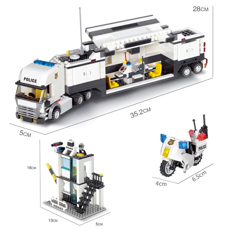 KAZI 6727 Polizeistation Bausteine Steine Lernspielzeug Stadt Geburtstagsgeschenk Spielzeug von Joom DACH