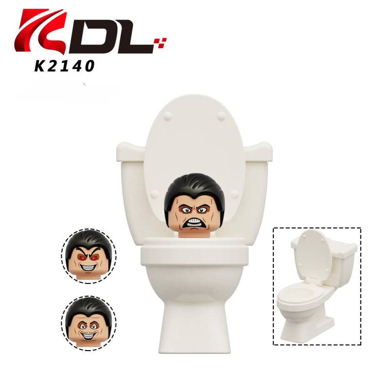KDL818 Toilettenmann-Lautsprecher-Mann-Monitor-Mann-Modell, das Bausteine ​​​​zusammenbaut, menschliches Kind, Lernspielzeug von Joom DACH