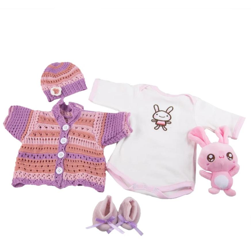 KEIUMI Schöner Puppenanzug für 17-18 Zoll Reborn Baby Dolls Kleidung Streifenhemd Puppenanzüge Kinder Weihnachtsgeburtstagsgeschenke suit 17-20 inch doll von Joom DACH