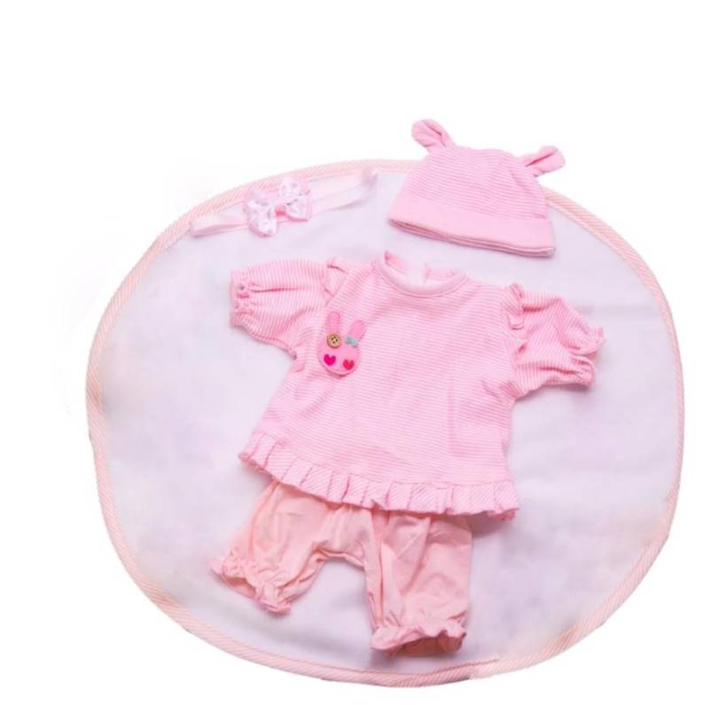 KEIUMI Schöner Puppenanzug für 17-18 Zoll Reborn Baby Dolls Kleidung Streifenhemd Puppenanzüge Kinder Weihnachtsgeburtstagsgeschenke suit 17-20 inch doll von Joom DACH