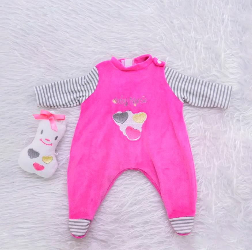 KEIUMI Schöner Puppenanzug für 17-18 Zoll Reborn Baby Dolls Kleidung Streifenhemd Puppenanzüge Kinder Weihnachtsgeburtstagsgeschenke suit 17-20 inch doll von Joom DACH