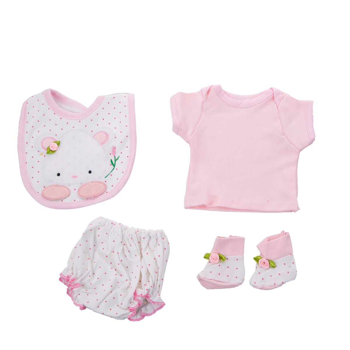 KEIUMI Schöner Puppenanzug für 17-18 Zoll Reborn Baby Dolls Kleidung Streifenhemd Puppenanzüge Kinder Weihnachtsgeburtstagsgeschenke suit17-20 inch doll von Joom DACH