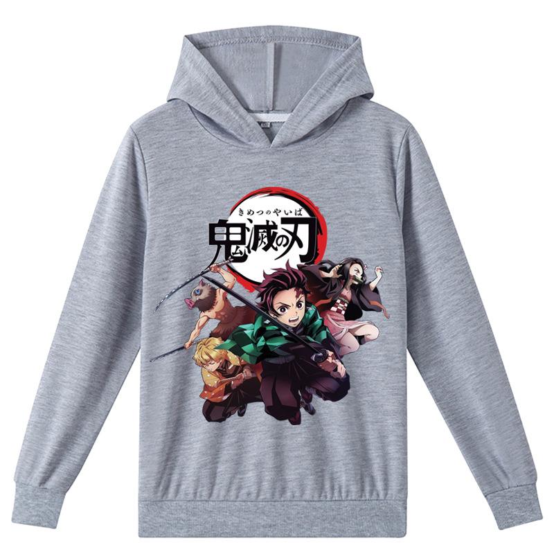 KIMETSU Unisex Kinder Kapuzenoberteile Frühling Herbst Pullover Freizeitkleidung 170cm graue von Joom DACH