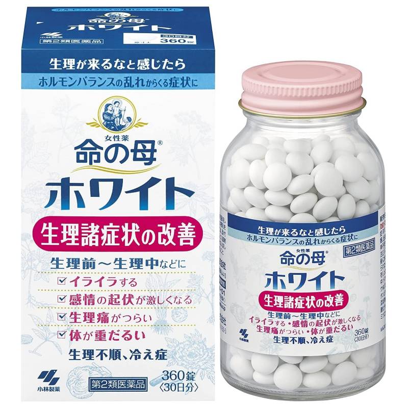 KOBAYASHI Inochi no Haha White-Komplex für den hormonellen Ausgleich bei Frauen (von 20 Jahren bis zur Menopause), 360 Tabletten von Joom DACH