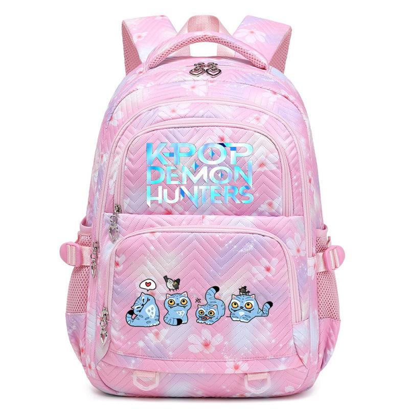 KPOP Dämonenjägerinnen Bedruckter Rucksack Teenager-Mädchen Studentenrucksack Kinderrucksack mit großer Kapazität Niedlicher Cartoon 44*34*17cm von Joom DACH