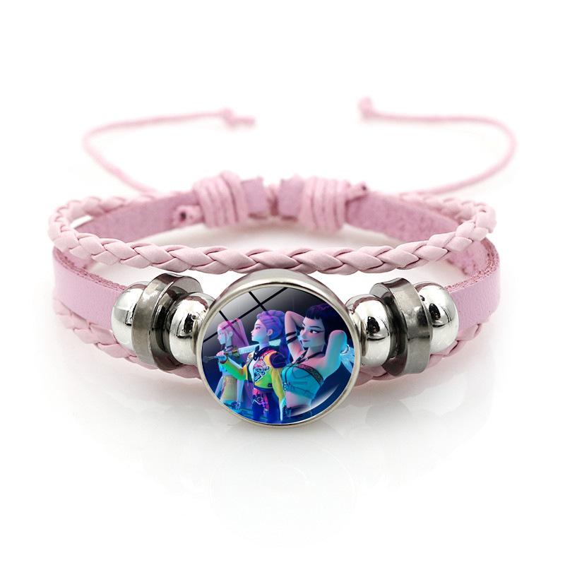 KPop Dämonenjäger Armband Cartoon Anime Cosplay Armband Gewebte Seilkette Anhänger Modeaccessoires Mädchen Peripherie für Fans von Joom DACH