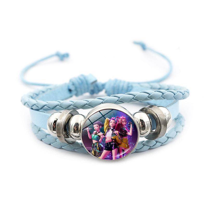 KPop Dämonenjäger Armband Cartoon Anime Cosplay Armband Gewebte Seilkette Anhänger Modeaccessoires Mädchen Peripherie für Fans von Joom DACH