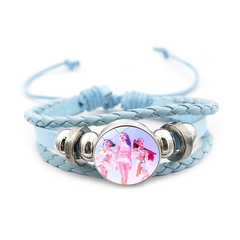 KPop Dämonenjäger Armband Cartoon Anime Cosplay Armband Gewebte Seilkette Anhänger Modeaccessoires Mädchen Peripherie für Fans von Joom DACH