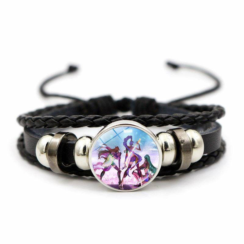 KPop Dämonenjäger Armband Cartoon Anime Cosplay Armband Gewebte Seilkette Anhänger Modeaccessoires Mädchen Peripherie für Fans von Joom DACH