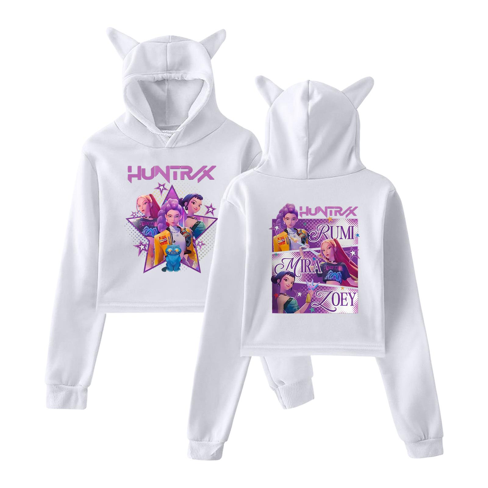 KPop Dämonenjäger Damen Kapuzenpullover mit Katzenohren Cartoon Grafik Pullover Sweatshirt für Anime-, K-Pop- & Filmfans XXS weiß KPop Dämonenjäger Damen Kapuzenpullover mit Katzenohren Cartoon Grafik Pullover Sweatshirt für Anime-, K-Pop- & Filmfans XXS weiß von Joom DACH