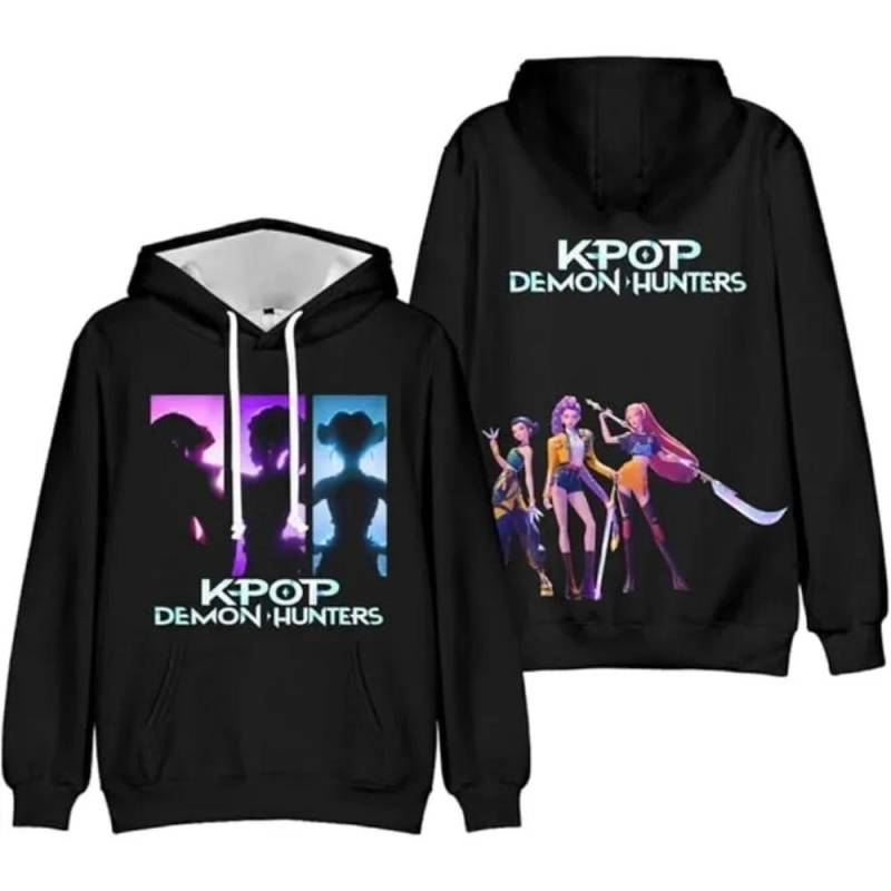 KPop Dämonenjäger Hoodie Harajuku Pullover Tops Damen Herren Sweatshirts Neuer Film Aufdruck Langarm Mode Weiblich Streetwear 8 Farben M schwarz KPop Dämonenjäger Hoodie Harajuku Pullover Tops Damen Herren Sweatshirts Neuer Film Aufdruck Langarm Mode Weiblich Streetwear 8 Farben M schwarz von Joom DACH