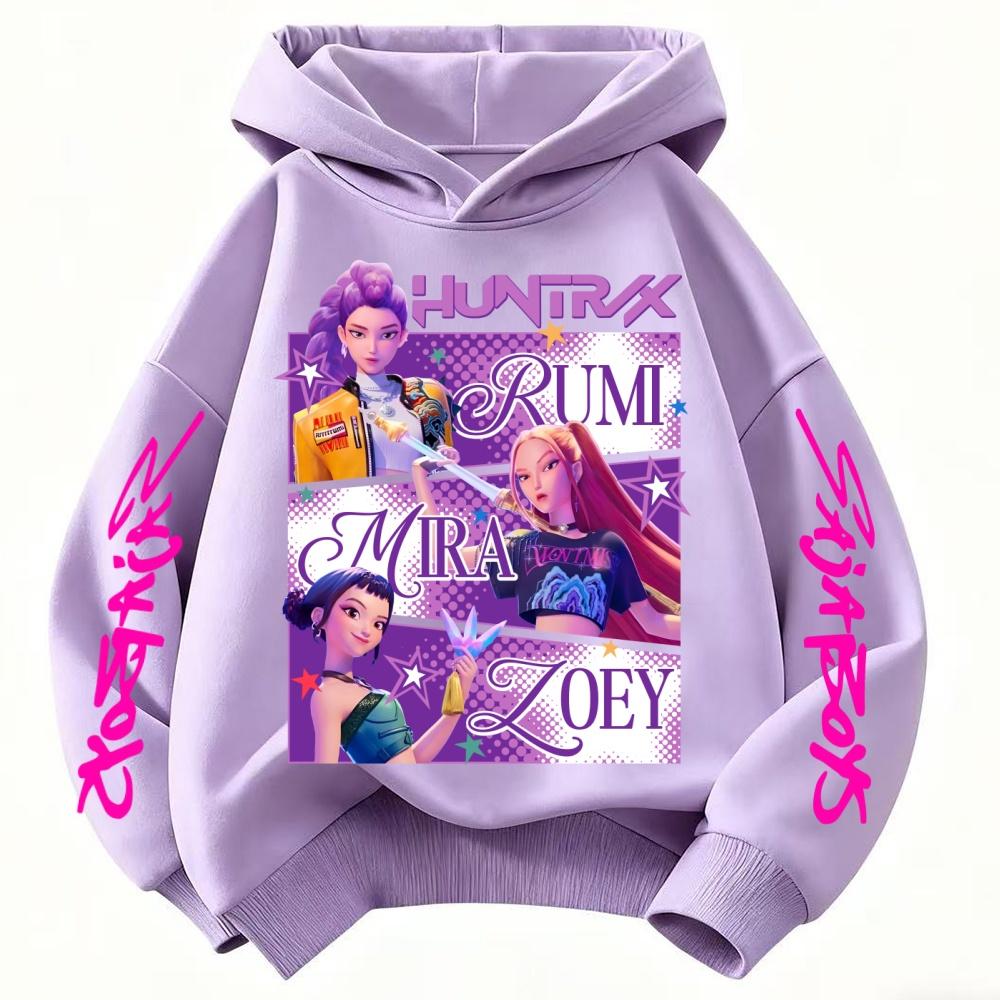 KPop Dämonenjäger Hoodie Kinderkleidung Prinzessin Mädchen Kleidung Mode Jungen Kleidung Frühling Herbst Sweatshirt Kinderoberteile 100 von Joom DACH