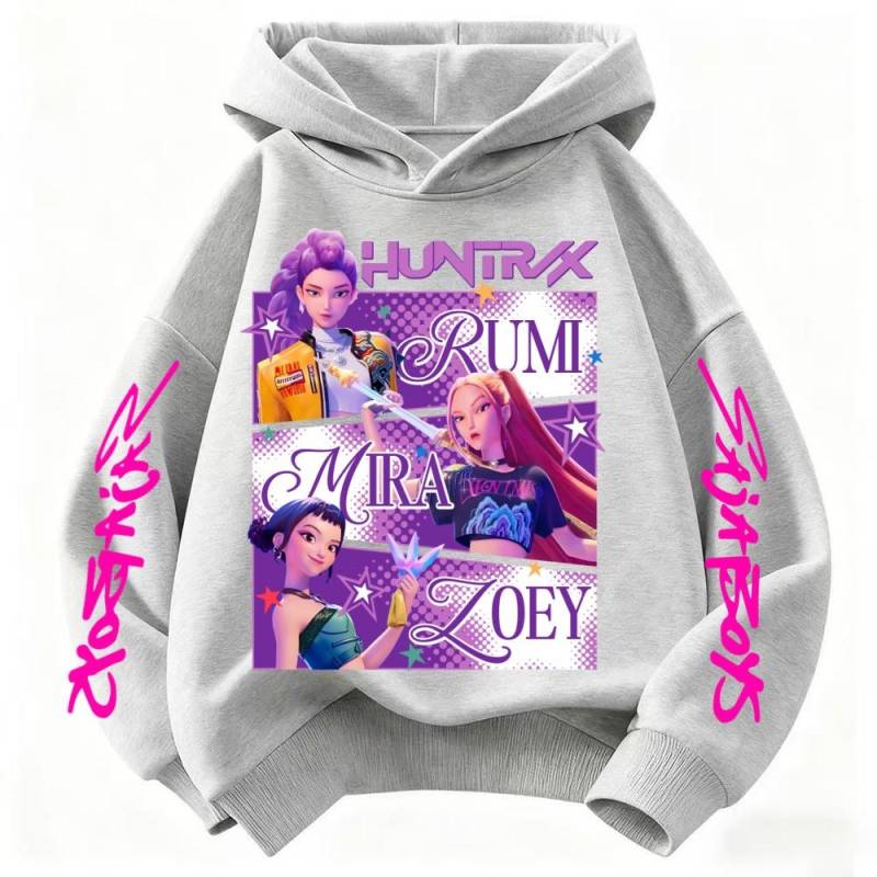 KPop Dämonenjäger Hoodie Kinderkleidung Prinzessin Mädchen Kleidung Mode Jungen Kleidung Frühling Herbst Sweatshirt Kinderoberteile 140 von Joom DACH