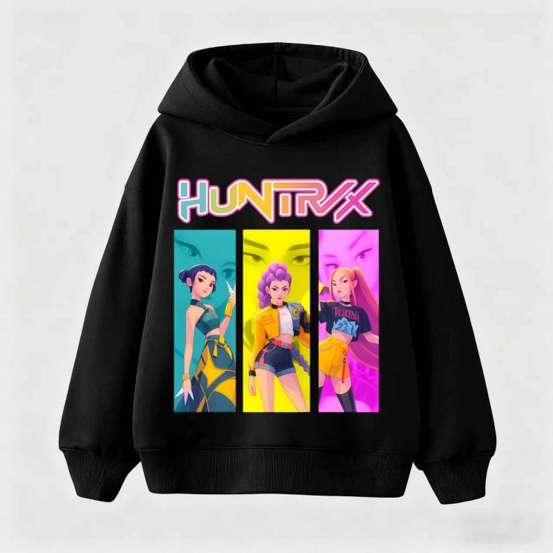 KPop Dämonenjäger Hoodies Baby Mädchen Jungen Kleidung Mode Lässige Kapuzenpullover K-Pop Dämonenjäger Pullover Kinder Outfits Gif 160 von Joom DACH